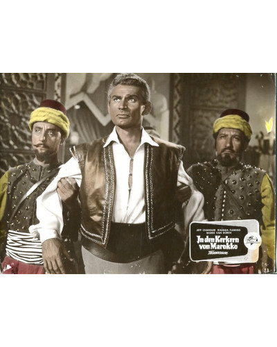 In den Kerkern von Marokko (Jeff Chandler) 6 Aushangfotos (1954)