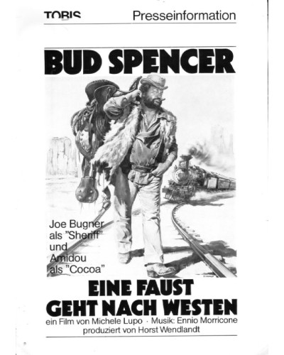 Eine Faust geht nach Westen (Bud Spencer) Presseheft + 5 Pressefotos
